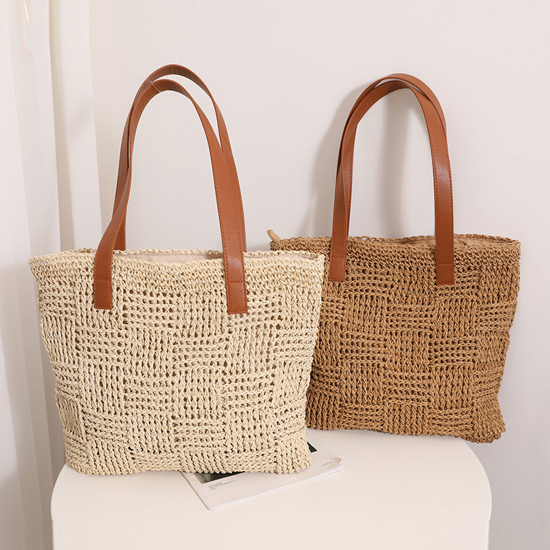 Natural braided tote bag Kalsten