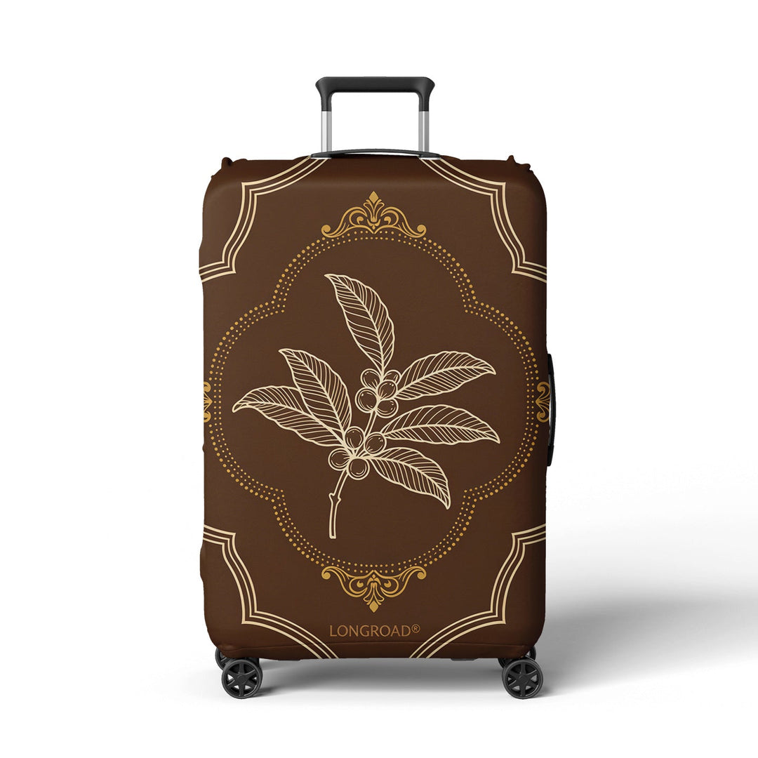 Women’s suitcase cover with floral lavender pattern Kalsten