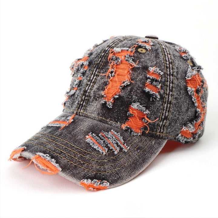 Women's Distressed Denim Baseball Cap Kalsten
