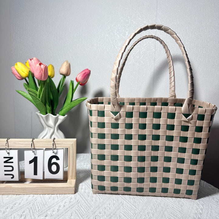 Braided handbag with sturdy handles Kalsten