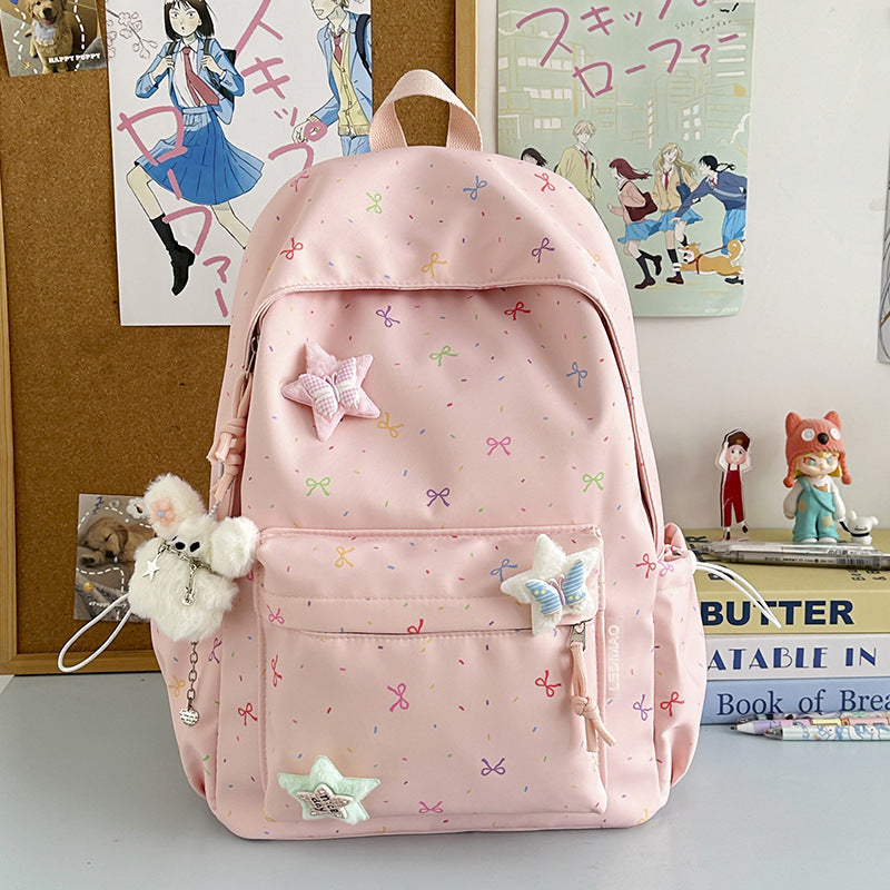 Decorative Patterned School Backpack