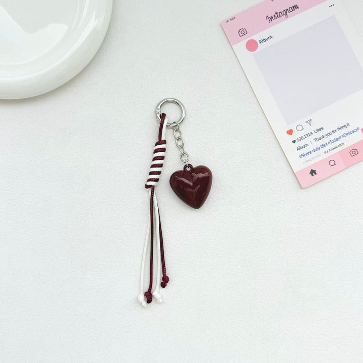 Heart-Shaped Charm Keychain Kalsten