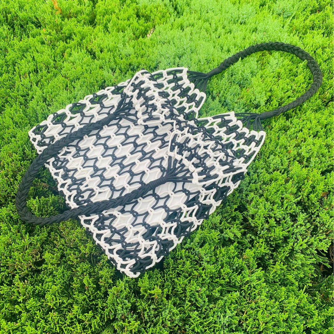 Handcrafted mesh tote bag made of tear-resistant material Kalsten