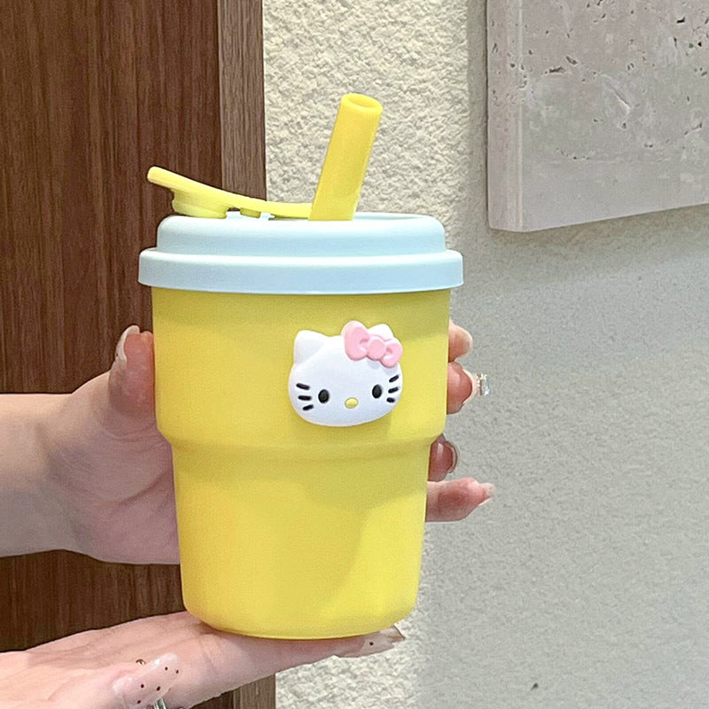 Women's reusable drinking cups with safe straw Kalsten