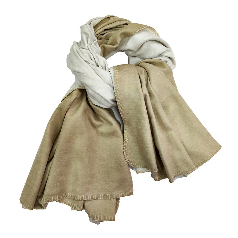 Women's Elegant and Warm Scarf with Modern Check Pattern Kalsten