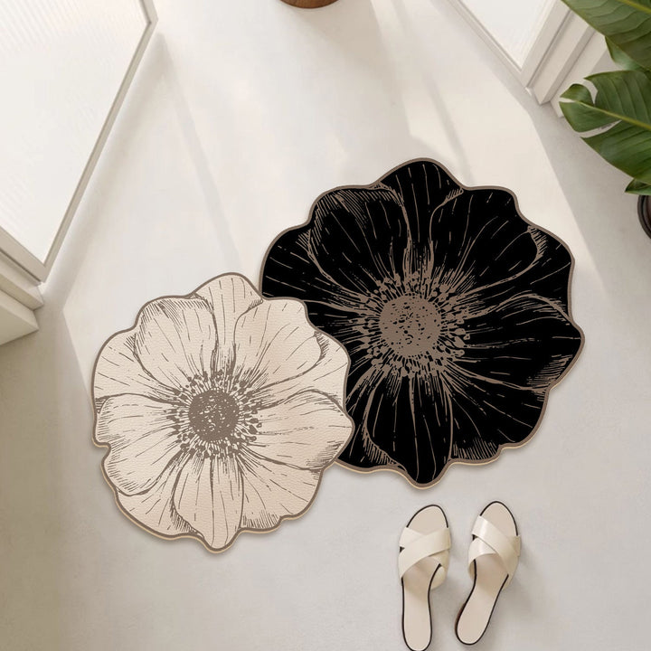 Floral Print Bath Mat Kalsten