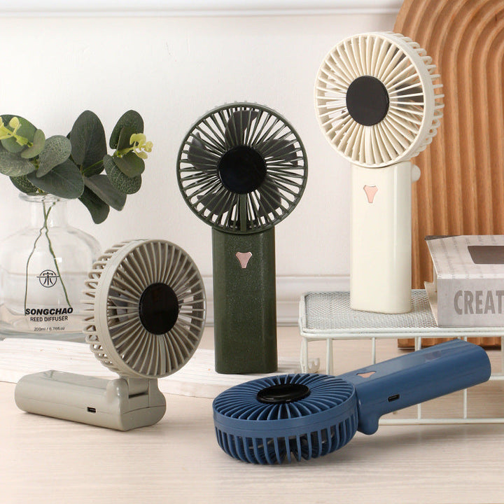 Ladies portable hand fan with rechargeable battery Kalsten