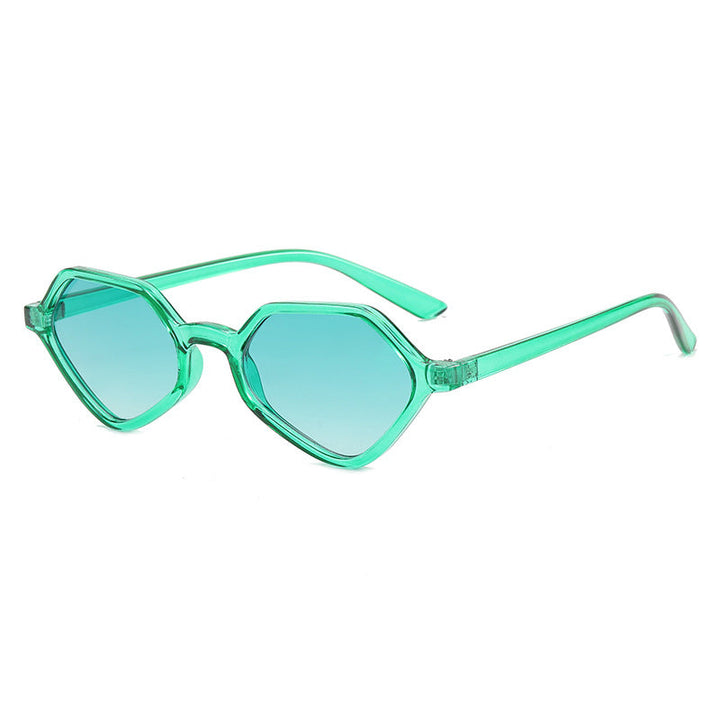 Women's Geometric Design Sunglasses with Mirrored Lenses Kalsten