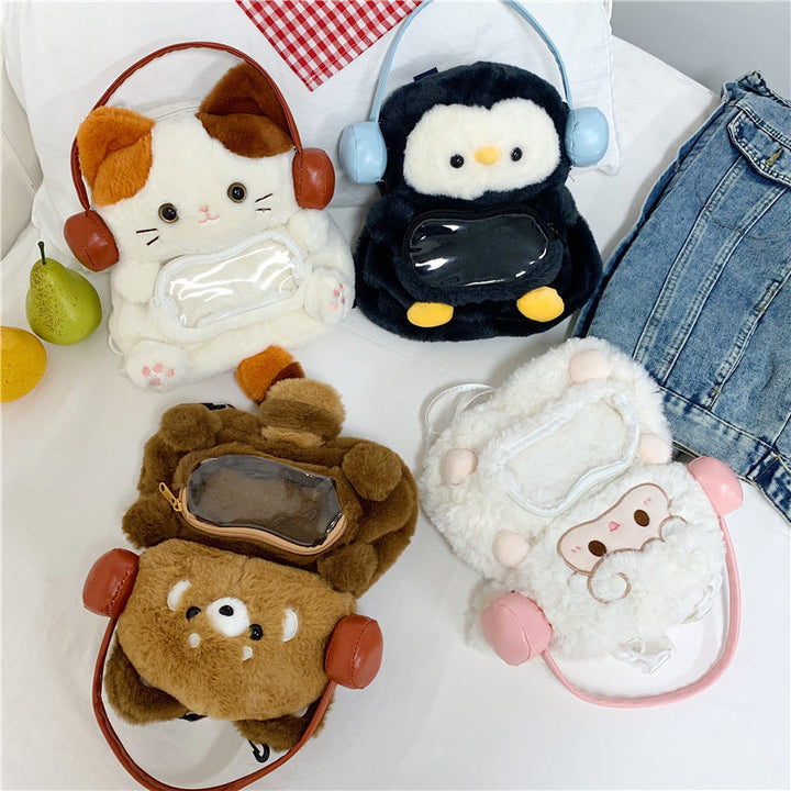 Cute Plush Animal-Themed Backpack Kalsten