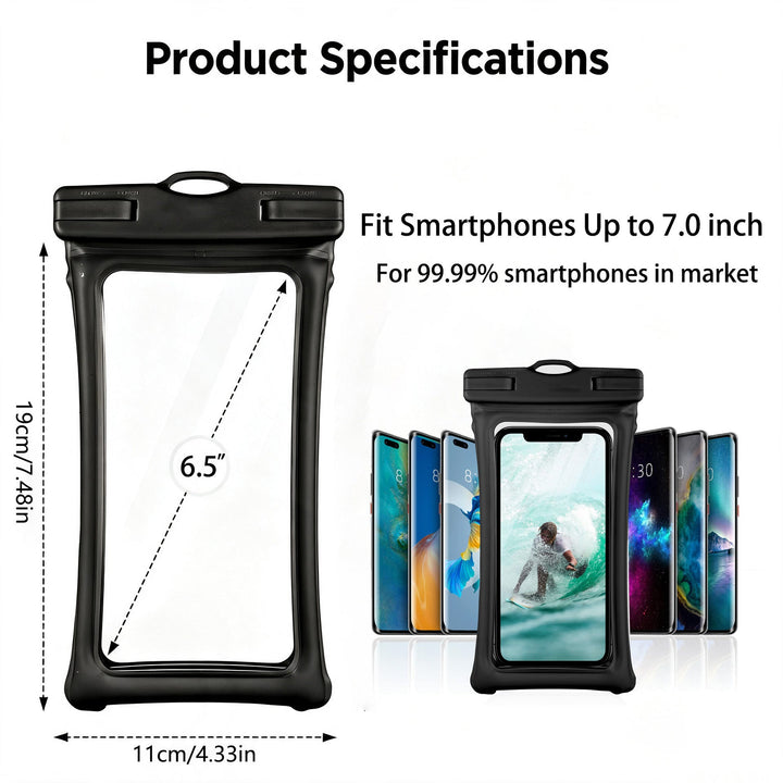 Waterproof smartphone holder with carrying strap Kalsten