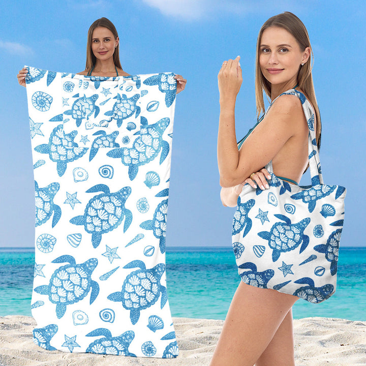Tote bag in stylish lotus design Kalsten