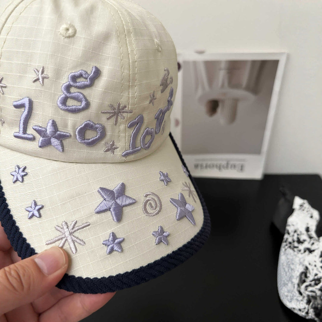 Women's Embroidered Star Pattern Baseball Cap Kalsten