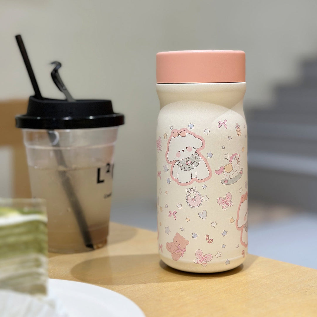 Women Insulated Water Bottle with Cute Animal Design Kalsten