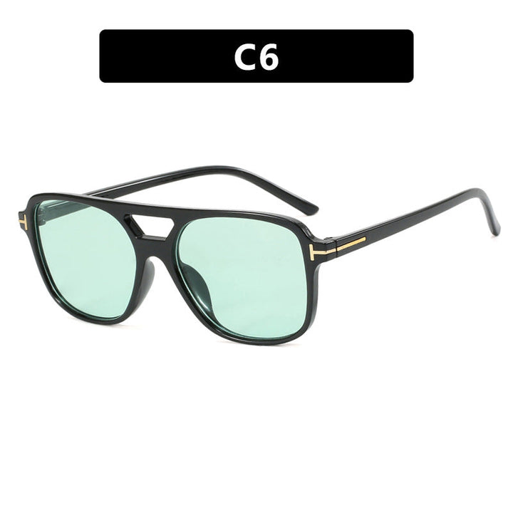Women trendy square sunglasses with detailed frame Kalsten