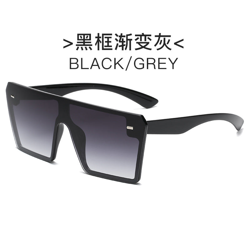 Women's futuristic sunglasses with oversized rectangular frame Kalsten