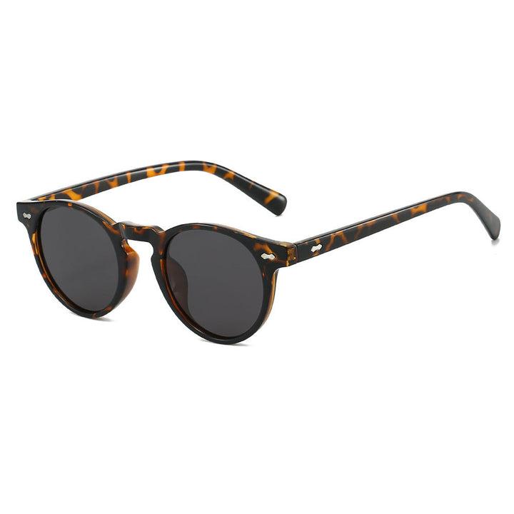 Ladies Vintage Sunglasses with Round Lenses and Transparent Frame Kalsten