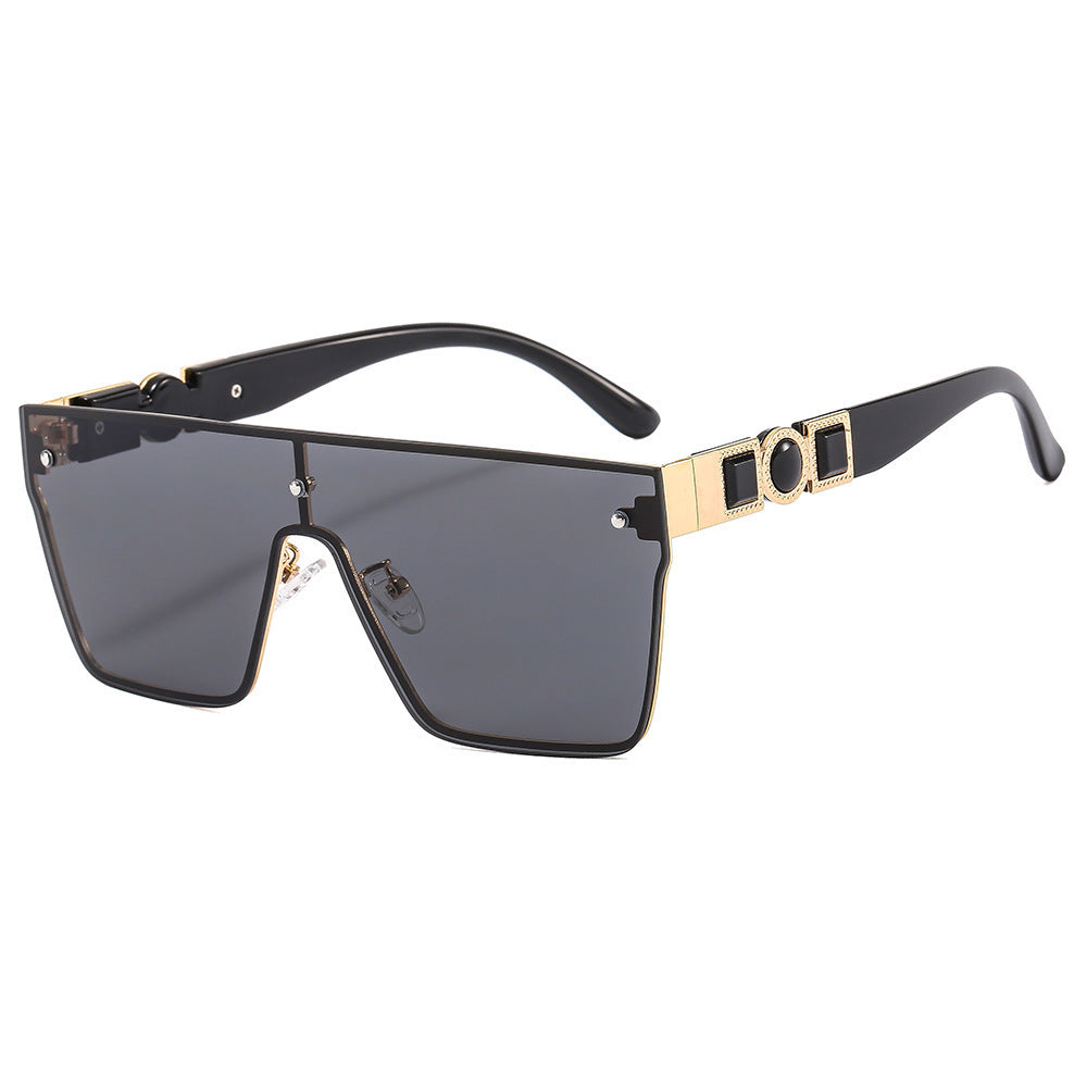 Women's oversized transparent sunglasses with fashionable frame Kalsten