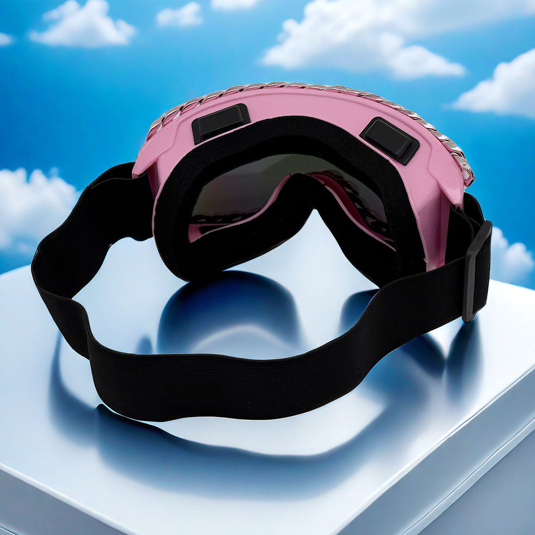 Women's ski goggles with glamorous rhinestone frame Kalsten