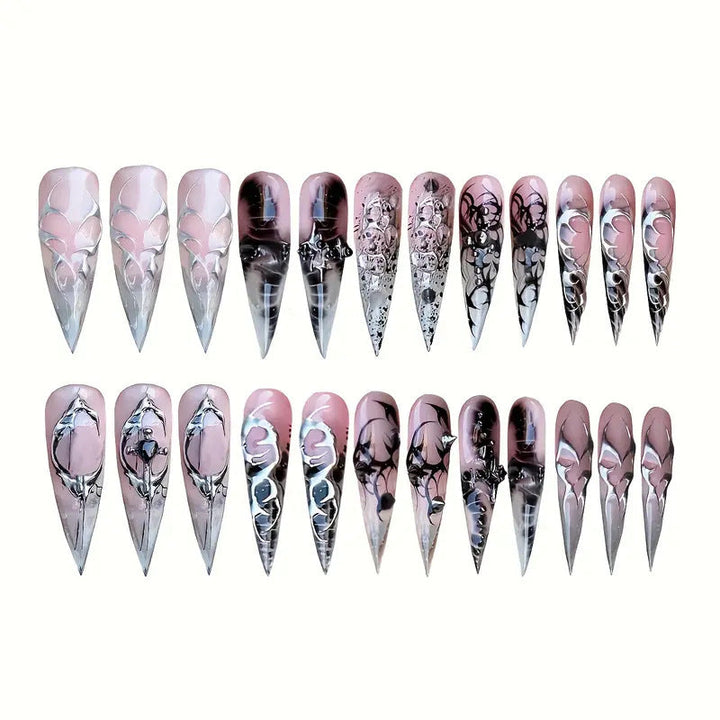 Artistic Gothic Stiletto Press-On Nails Kalsten