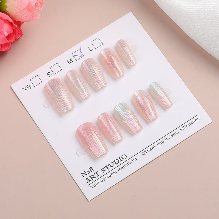 Shimmering Glitter Press-On Nail Set Kalsten