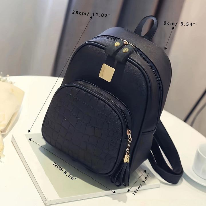 Fashionable backpack with structured material Kalsten