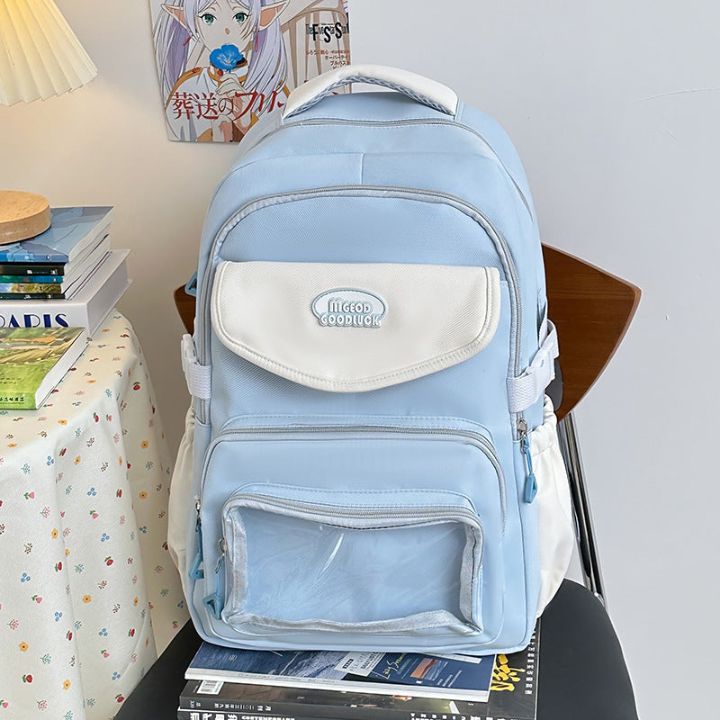 Fashion-Forward Multi-Pocket School Backpack