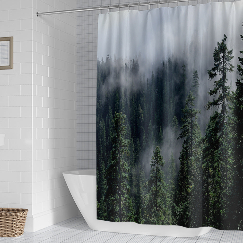 Forest Serenity Shower Curtain Kalsten