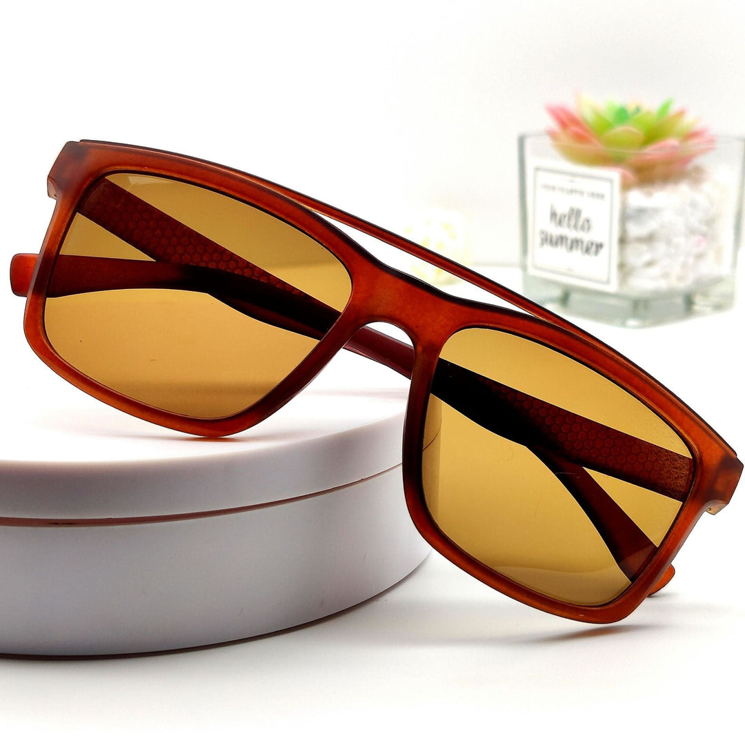 Men's trendy sunglasses with ergonomic frame and polarized lenses Kalsten