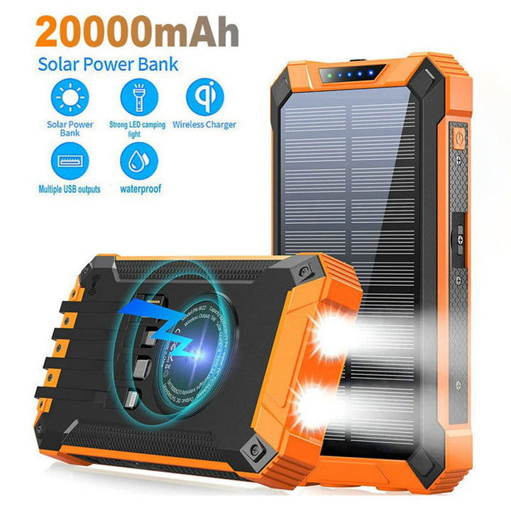 High-performance solar power bank with multifunctional cable Kalsten