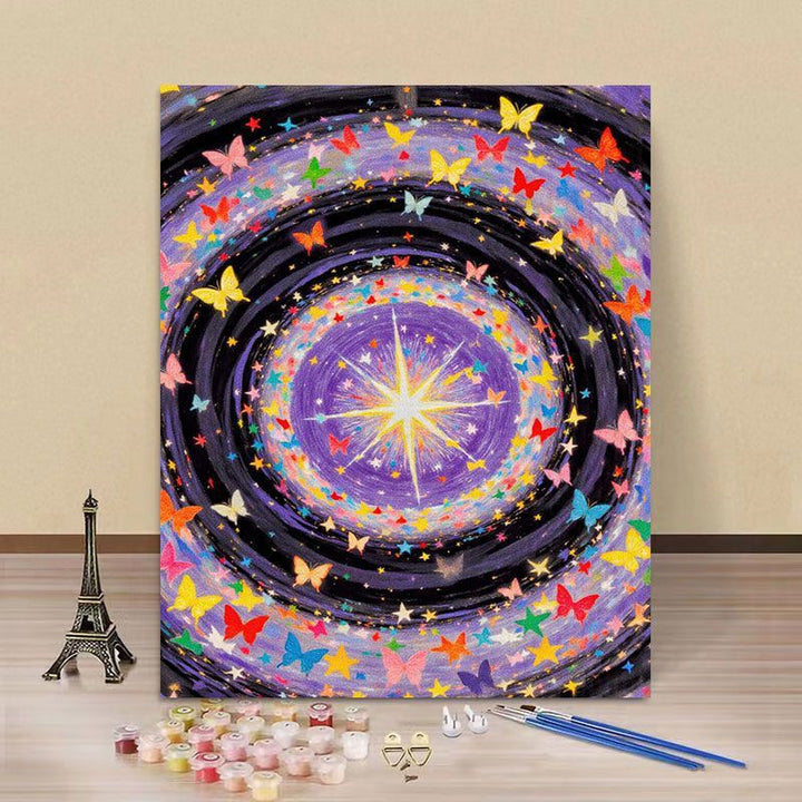 Butterfly-Themed Paint by Numbers Canvas Art Kit Kalsten