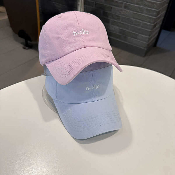 Unisex Casual Cotton Baseball Cap with Embroidered Message Kalsten