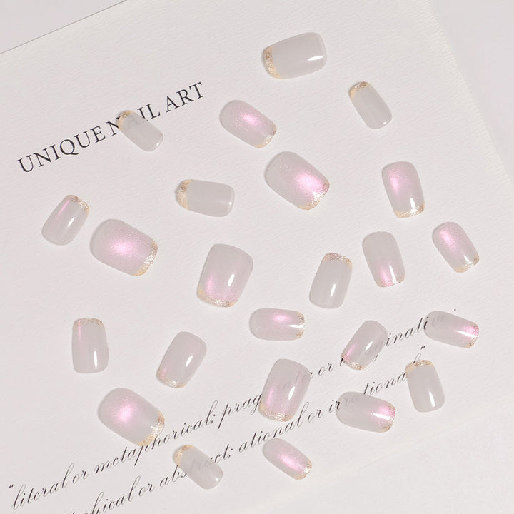 Elegant Glitter Tip Press-On Nail Set Kalsten