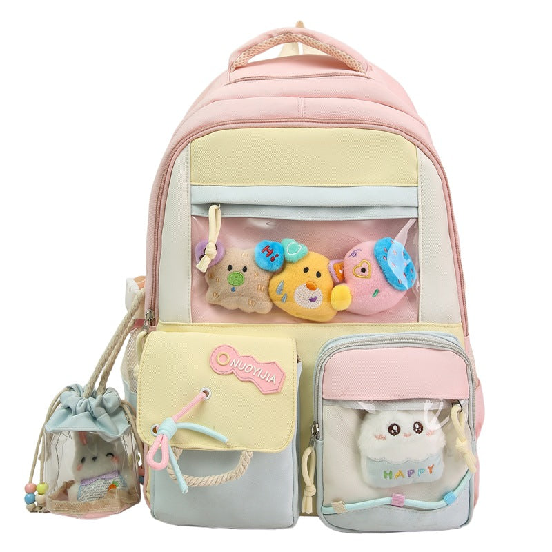 Cute Animal-Themed Multi-Pocket School Backpack Kalsten