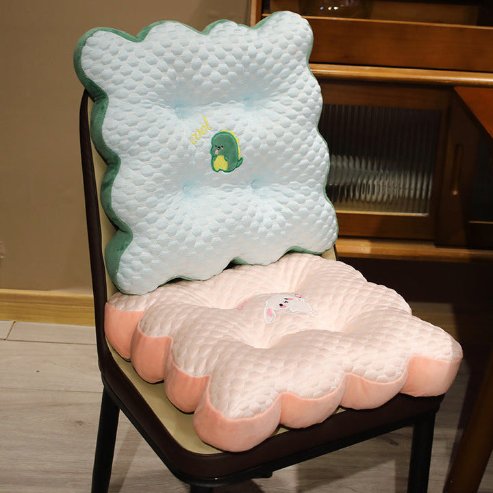 Plush seat cushion with funny animal motif Kalsten