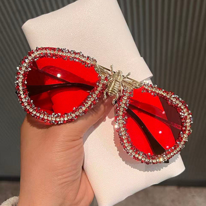 Women's Glamorous Statement Sunglasses with Unique Insect Design Kalsten