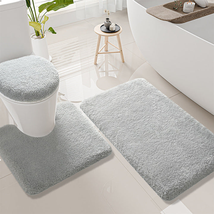 Plush Bathroom Mat Set