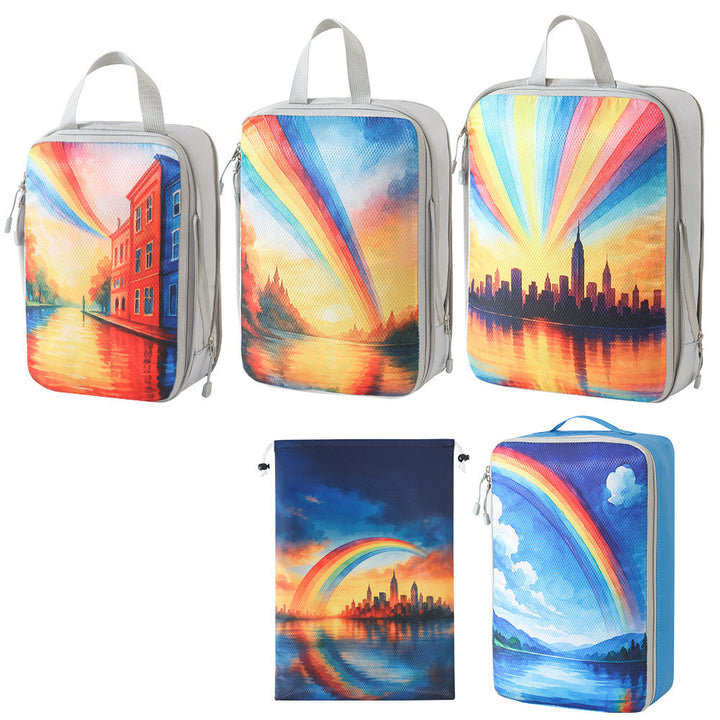 Set of travel organizers with unique nature motifs Kalsten
