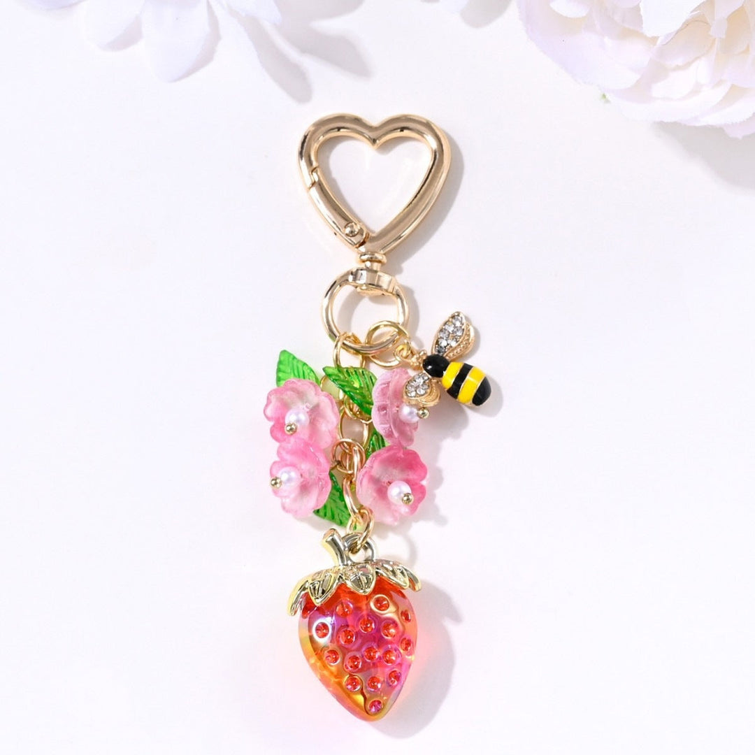 Keychain with Fruity Strawberry Design Kalsten
