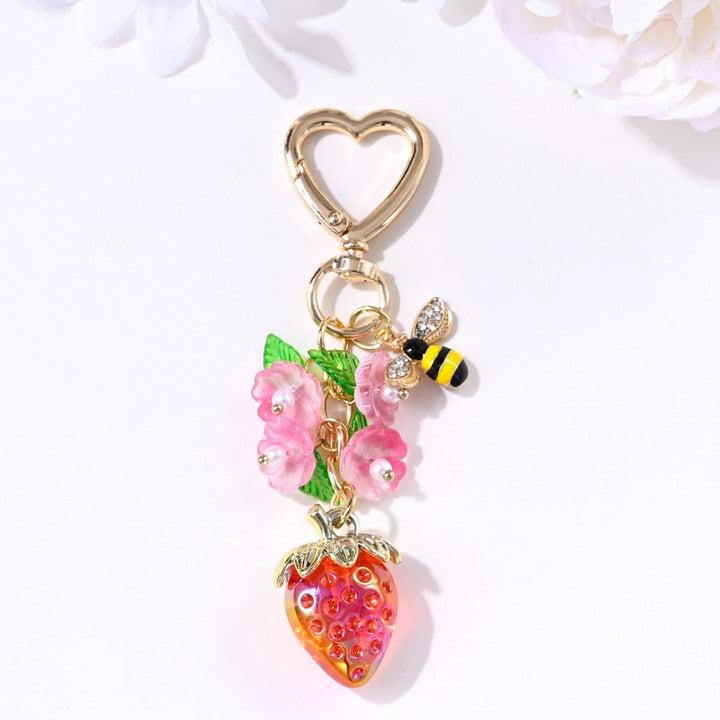 Keychain with Fruity Strawberry Design Kalsten