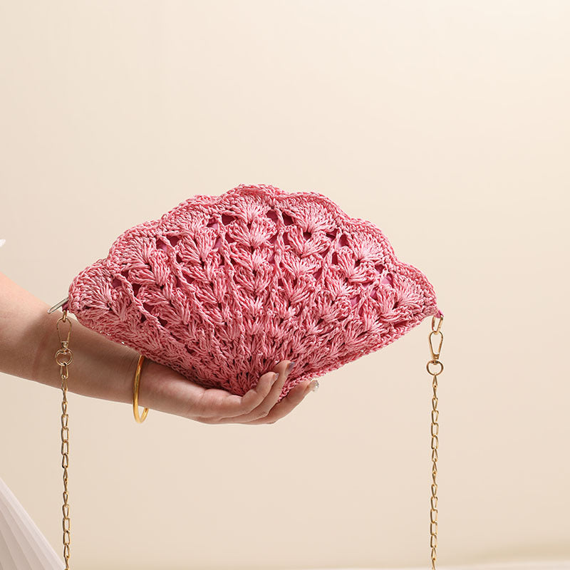 Elegant Clutch Bag in Shell Design Kalsten