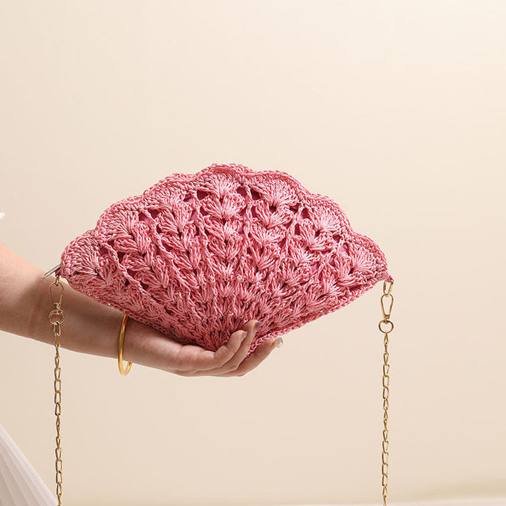 Elegant Clutch Bag in Shell Design Kalsten