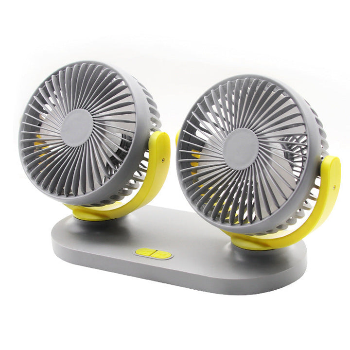 Double fan with swivel head and energy-saving features Kalsten