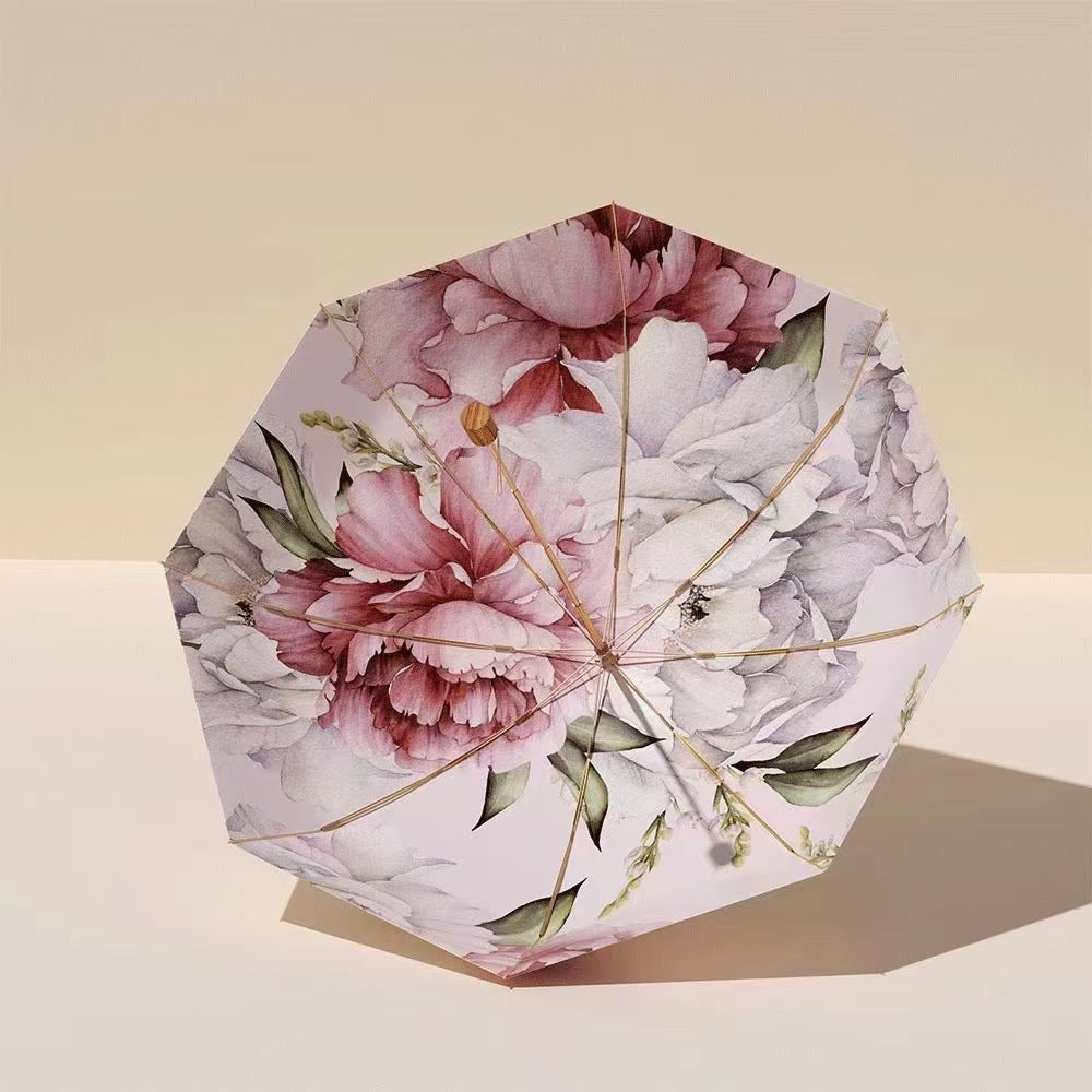 Women's elegant folding umbrella with floral patterns Kalsten