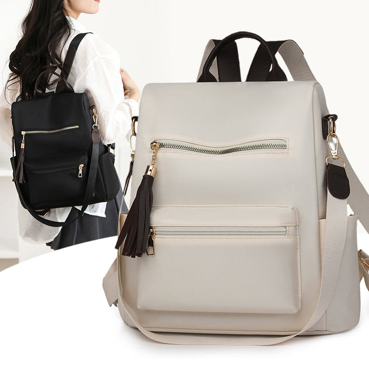 Elegant Multi-Pocket Backpack with Detachable Strap Kalsten