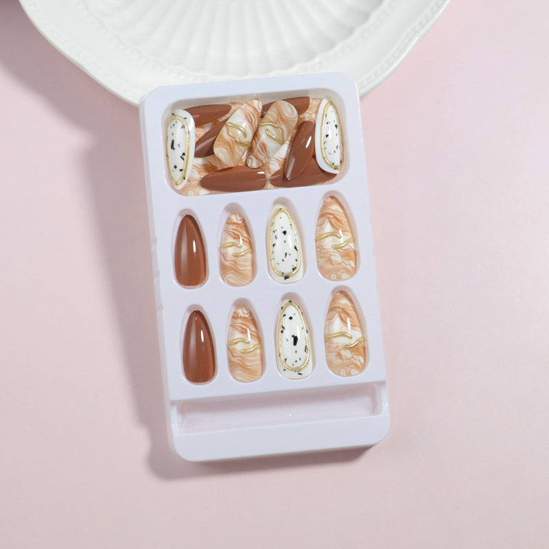 Artistic Marble Design Press-On Nail Set Kalsten