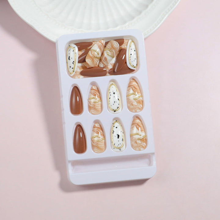 Artistic Marble Design Press-On Nail Set Kalsten