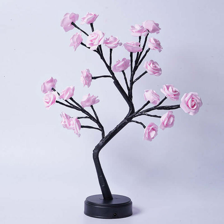 Table Lamp Flower Tree Rose Lamps Fairy Desk Night Lights USB Operated Gifts For Wedding Valentine Christmas Decoration | Kalsten
