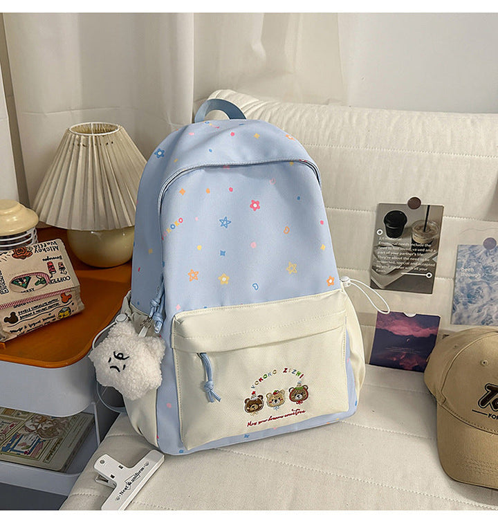 Creative Floral Pattern School Backpack
