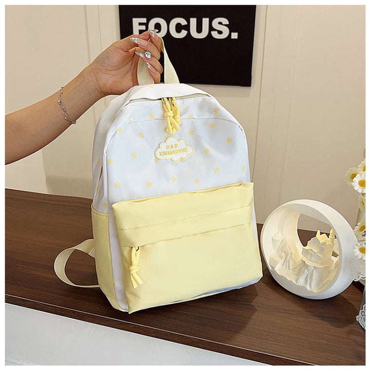 Star-Patterned Casual Backpack  1787319413
