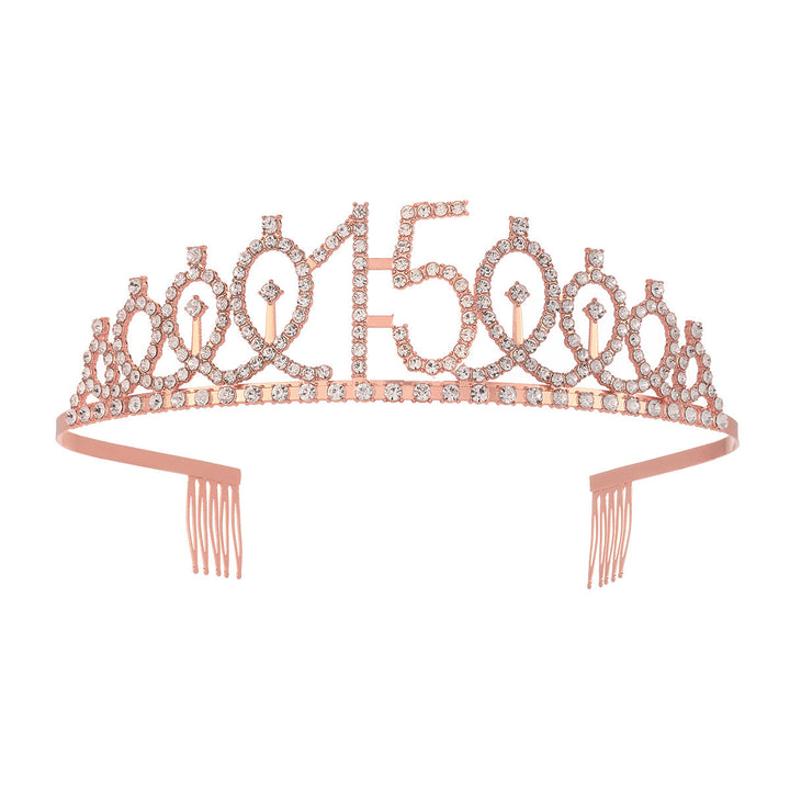 Women's Crystal-Embellished Tiara with Elegant Design Kalsten